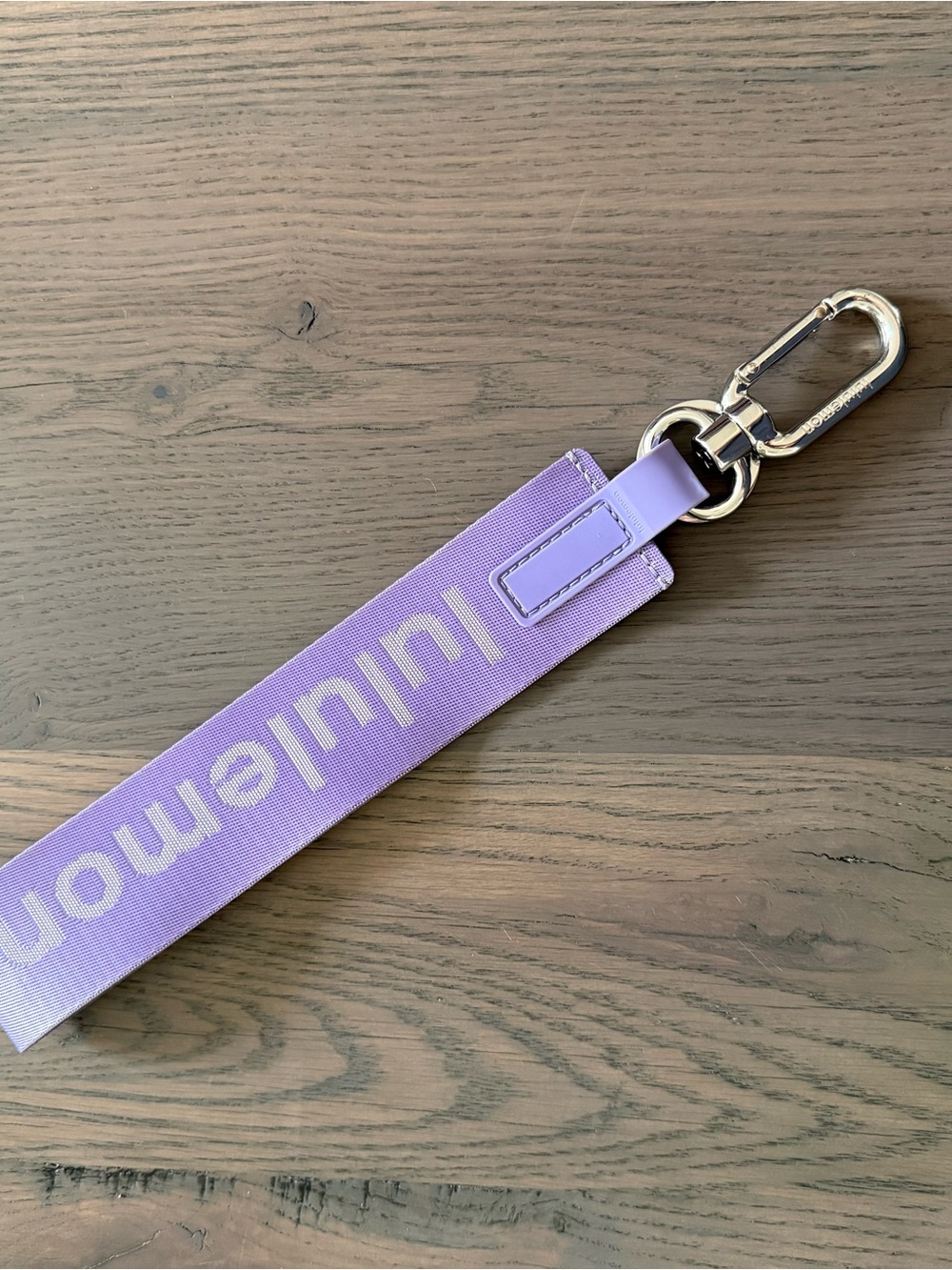 lululemon athletica Lavender Purple Logo Key Fob Strap